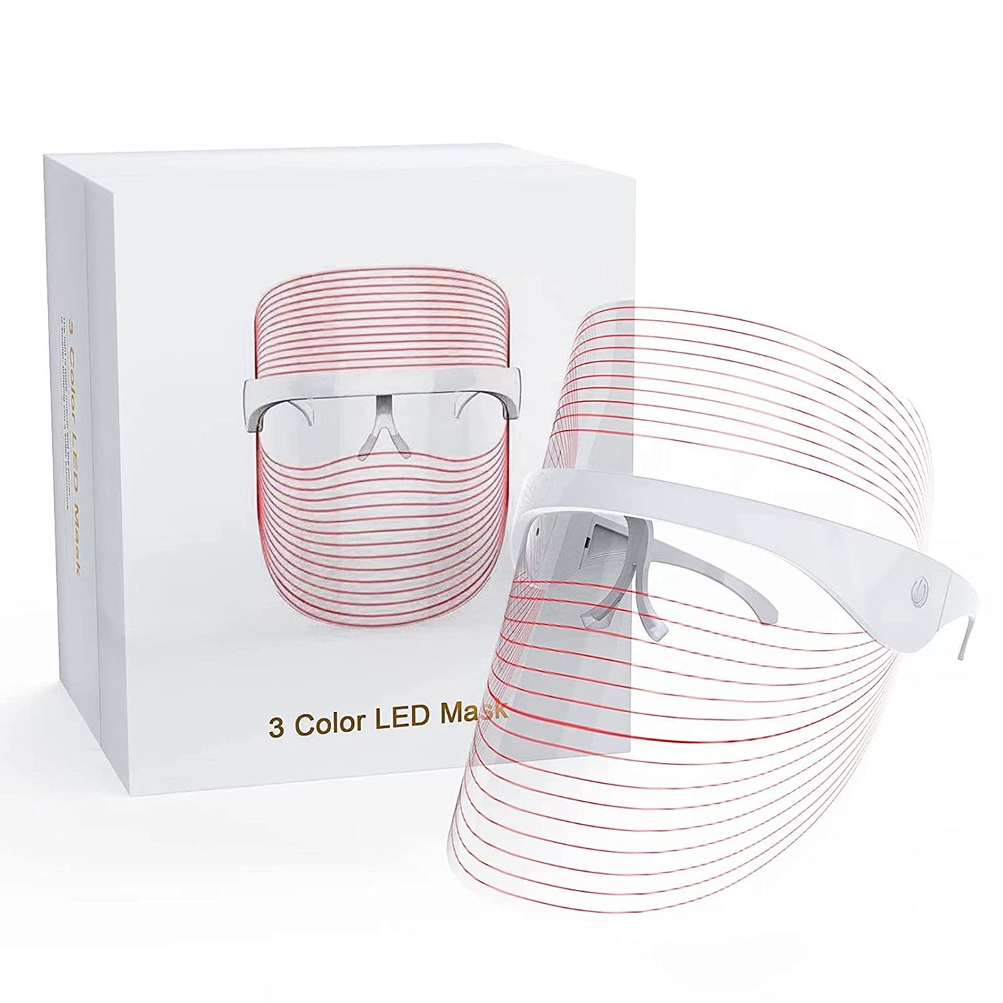 Anti-Ageing 3 Color Electric LED Light Therapy Facial Beauty Mask