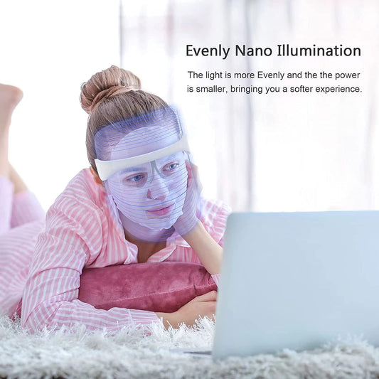 Anti-Ageing 3 Color Electric LED Light Therapy Facial Beauty Mask