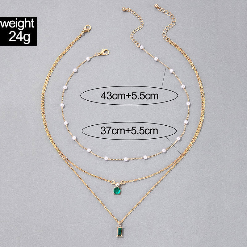 Sweater Chain Creative Pearl Chain Multi-layer Necklace