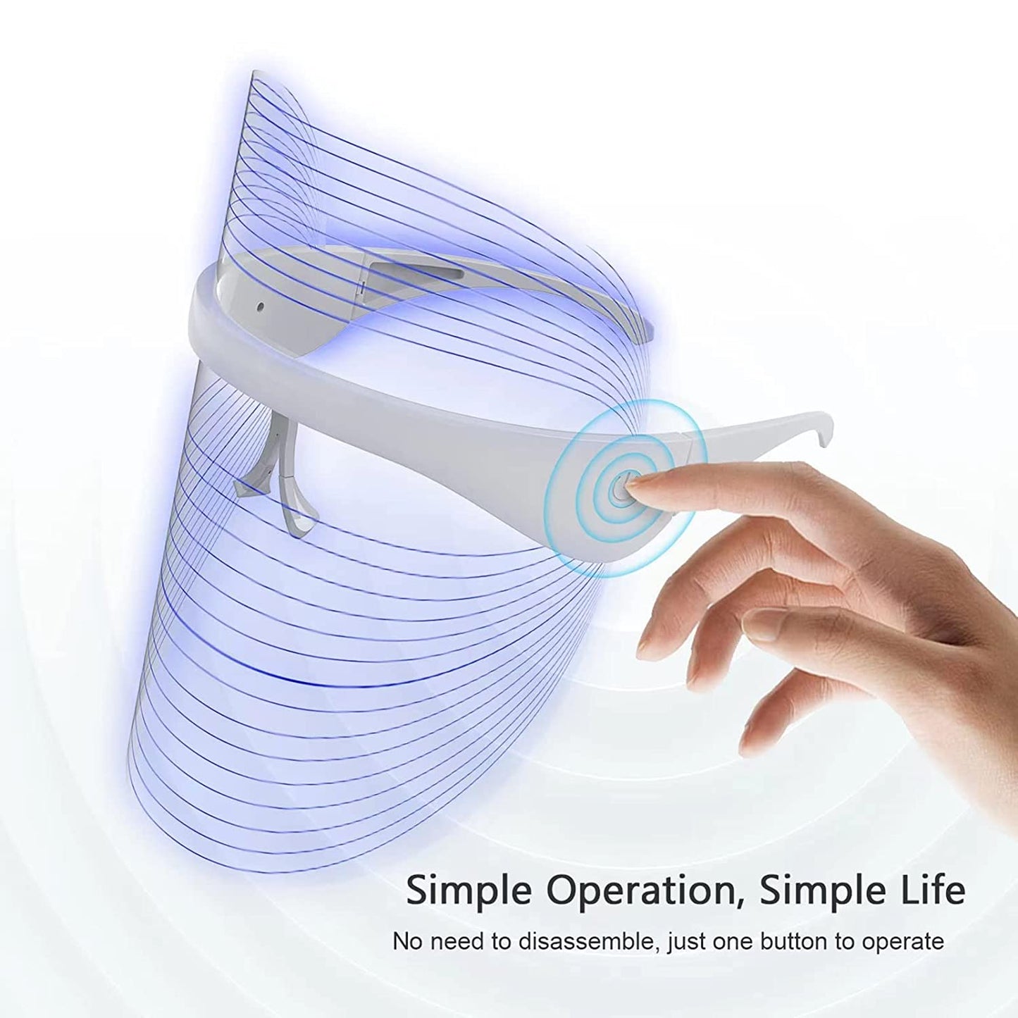 Anti-Ageing 3 Color Electric LED Light Therapy Facial Beauty Mask