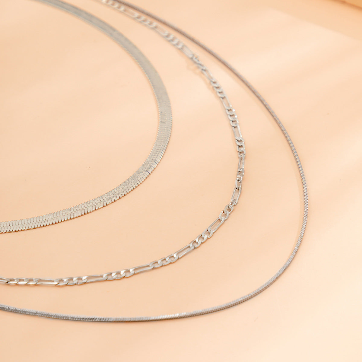 Multi-layer Snake Bone Box Chain Necklace